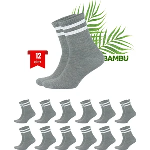 Bambu Spor Tenis Çorap Dikişsiz 12’li