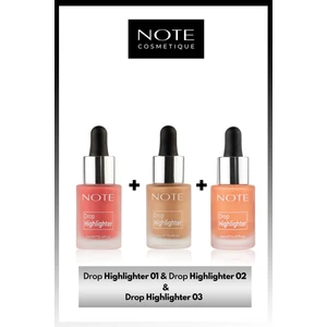 Drop Highlighter Likit Aydınlatıcı 01 & 02 & 03 3'lü Makyaj Seti