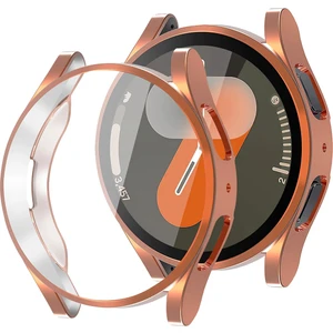 Samsung Galaxy Watch 7 40MM ile Uyumlu Kasa ve Ekran Koruyucu 360 Tam Koruma Silikon Kılıf