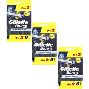 Blue 3 Tıraş Bıçağı 6 + 2'Li Poşet Comfort Slalom 3 Paket