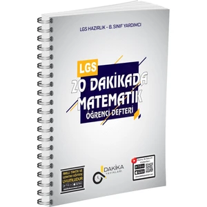 Dakika Yayınları 20 Dakikada 8. Sınıf Lgs Matematik Öğrenci Defteri