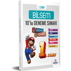 Kurul Yayıncılık 2025 1. Sınıf BİLSEM Hazırlık Çözümlü 10 Deneme Sınavı