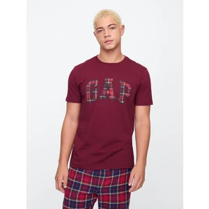 Erkek Bordo Everyday Soft Gap Logo T-Shirt