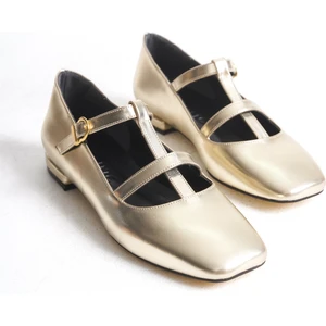 Berry Altın Metalik Kadın Babet