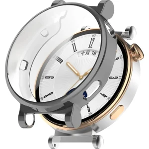 Huawei Watch Gt5 41MM Kılıf 360 Full Round Soft Silicone Gri