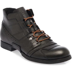 Siyah Hakiki Deri Erkek Casual Bot - E23K1BT56503-A41