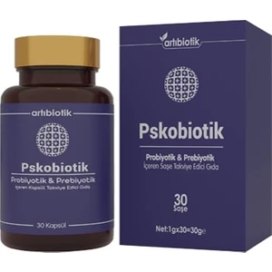 Doğadan Bizim Artıbiotik Pskobiotik Probiyotik & Prebiyotik 30 Kapsül + 30 Saşe