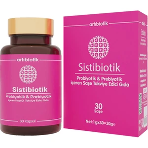 Doğadan Bizim Artıbiotik Sistibiotik 30 Kapsül + 30 Saşe