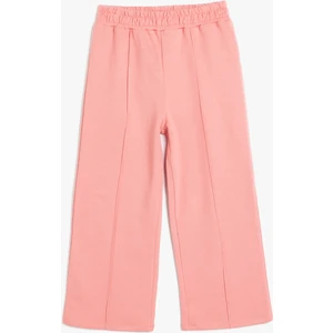 Basic Bol Paça Pantolon Pamuklu Beli Lastikli