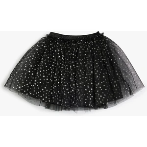 Yıldızlı Tütü Etek Pileli Kabarık