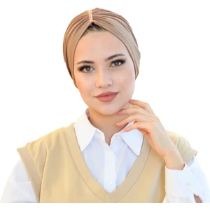 Büzgü Taşlı Bone - Tesettür Bone - Bone Eşarp- Hazır Bone Şal- Tasarım Bone Modelleri
