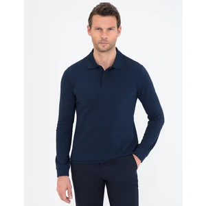 Pierre Cardin Erkek Lacivert Slim Fit Basic Sweatshirt 50241551-VR033