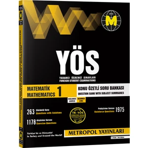 TR-YÖS MATEMATİK-1 KONU ÖZETLİ SORU BANKASI (BAŞLANGIÇ SEVİYESİ)