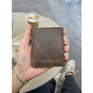 Visso 111 Deri Isme Özel Bozuk Para Cepli Cüzdan  Deri Çanta Kişiye Özel