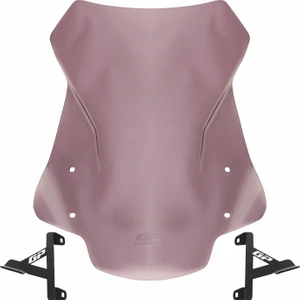 GP Kompozit TVS Ntorq 125 2024 Uyumlu Ön Cam Füme - 50 cm