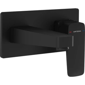 Artema Root Square  A4273836 Ankastre Lavabo Bataryası, Sıva Üstü Grubu, Mat Siyah