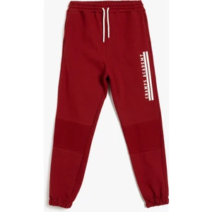 Jogger Eşofman Altı Beli Bağlamalı Cepli Şardonlu