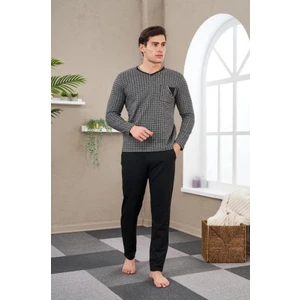 23710 Erkek Jakarlı Pijama Takım