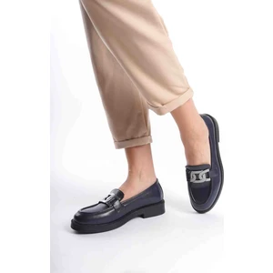 İdol Shoes Kadın Vegan Deri Tokalı Loafer