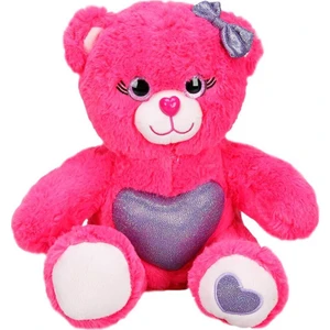 Puffy Friends Renkli Peluş Ayı 26 cm - Koyu Pembe