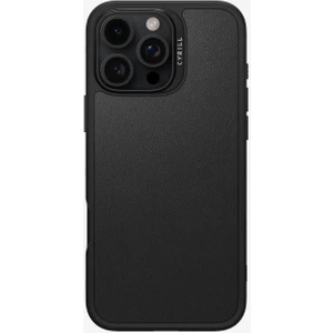 Ciel by CYRILL iPhone 16 Pro Max ile uyumlu MagSafe Kılıf Kajuk Mag Hava Kanalı Teknolojisi™ Askeri Sınıf Koruma Black Vegan Deri Kapak - ACS08395