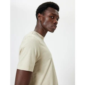 Basic Tişört Kısa Kollu Bisiklet Yaka Pamuklu