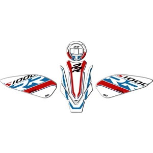 GP Kompozit BMW S 1000 RR 2019-2024 Uyumlu Tank Pad Seti Beyaz