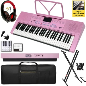 PS-2300PK-PAK 61 Tuşlu Org Stand Kulaklık Pembe