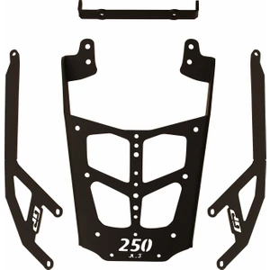 GP Kompozit Bajaj Pulsar F 250 2022-2024 Uyumlu Arka Çanta Demiri Siyah