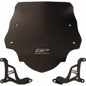GP Kompozit Aprilia SR 125 / 160 2024 Uyumlu Kısa Ön Cam Siyah 38 cm