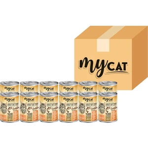 My Cat Mycat Tahılsız  Somon Balıklı Kedi Konservesi 400GR 12'li