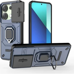 Poco X6 Kamera Koruması Yüzük Zırh Cep Telefonu Kılıfı (Yurt Dışından)