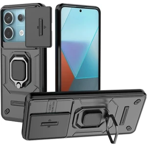Poco X6 Pro Kamera Koruması Yüzük Zırh Cep Telefonu Kılıfı (Yurt Dışından)