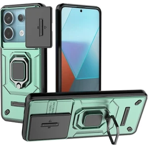 Poco X6 Pro Kamera Koruması Yüzük Zırh Cep Telefonu Kılıfı (Yurt Dışından)