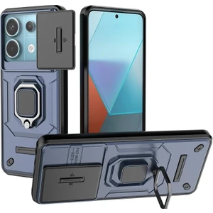 Poco X6 Pro Kamera Koruması Yüzük Zırh Cep Telefonu Kılıfı (Yurt Dışından)