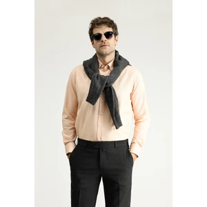 Uzun Kol Slim Fit Dar Kesim Oxford Pamuk Gömlek