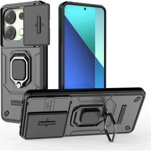 Poco X6 Kamera Koruması Yüzük Zırh Cep Telefonu Kılıfı (Yurt Dışından)