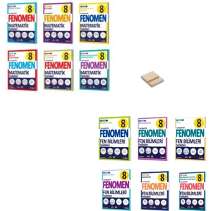 Fenomen Yayıncılık 8. Sınıf Lgs Matematik ve Fen Bilimleri Fasikülleri 2li Set + Telefon Tutucu