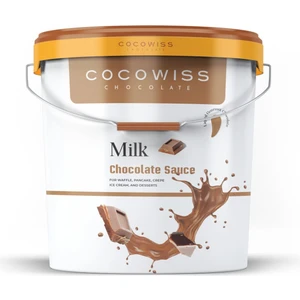 Cocowiss Chocolate Sütlü Waffle Sos Çikolata Sos 10 kg