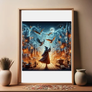 Harry Potter Macerası Ahşap Puzzle Yetişkin Benzersiz Parçalı Yapboz Puzzle Yapıştırıcılı S1-06
