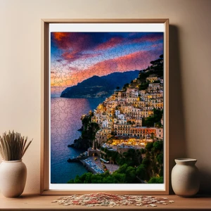 Amalfi Kıyıları Ahşap Puzzle Yetişkin Benzersiz Parçalı Yapboz Puzzle Yapıştırıcılı R1-05