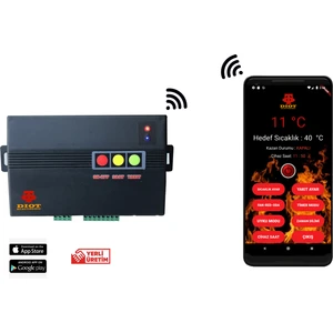 Wi-Fi Bağlantılı Kalorifer Kazanı Kontrol Paneli - Kazan Beyni (Yerli Üretim - Diot Electronic)