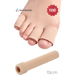 El Ayak Parmak Koruyucu Teo Kumaş Kaplı Jel Silikon Tüp Tırnak Battması Kemik Koruyucu 15 cm