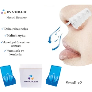 Burun Içi Silikon Aparatı Antihorlama Nefes Açan Nostril Nazal Dilatör Steril Taşıma Kutulu - Small X2