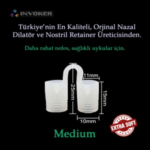 Burun Içi Silikon Aparatı Antihorlama Nefes Açan Nostril Nazal Dilatör Steril Taşıma Kutulu - Medium