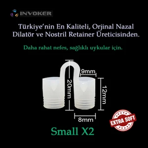 Burun Içi Silikon Aparatı Antihorlama Nefes Açan Nostril Nazal Dilatör Steril Taşıma Kutulu - Small x 2