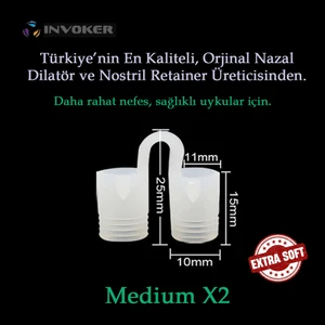 Burun Içi Silikon Aparatı Antihorlama Nefes Açan Nostril Nazal Dilatör Steril Taşıma Kutulu - Medium x 2