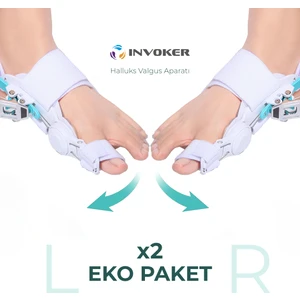 Ayarlı Ayak Baş Parmak Kemik Düzeltici Başparmak Çıkıntısı Eğriliği Düzeltme Aparatı Halluks Valguss Aleti Gece Ateli 2li