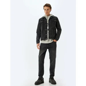 Oversize Kot Ceket Kapaklı Cep Detaylı Pamuklu