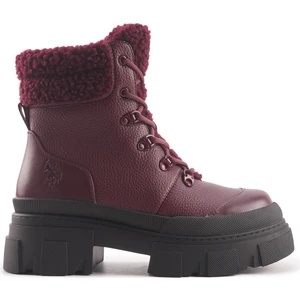 U.S. Polo Assn. Ally 4Pr Bordo Kadın Postal
